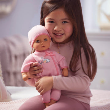 Baby Born My First Baby Ava - Light Brown Eyes: Realistic Soft-Bodied Doll For Kids Ages 1 & Up, Eyes Open & Close, Doll With Bottle
