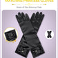 Bibuty Princess Dress Up Accessories Princess Gloves For Little Girls, Black Toddler Gloves For Girls Princess Dress Up Set, Cos
