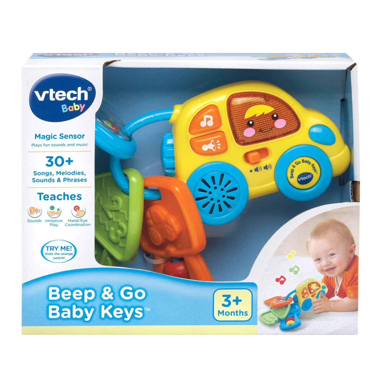 Vtech Beep & Go Baby Keys, Multicolor, Beep And Go