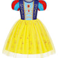 Benylion Princess Dress For Girls Christmas Dress Up Birthday Party Fancy Tulle Dress Halloween Cosplay Outfits Age 9-10 Years,