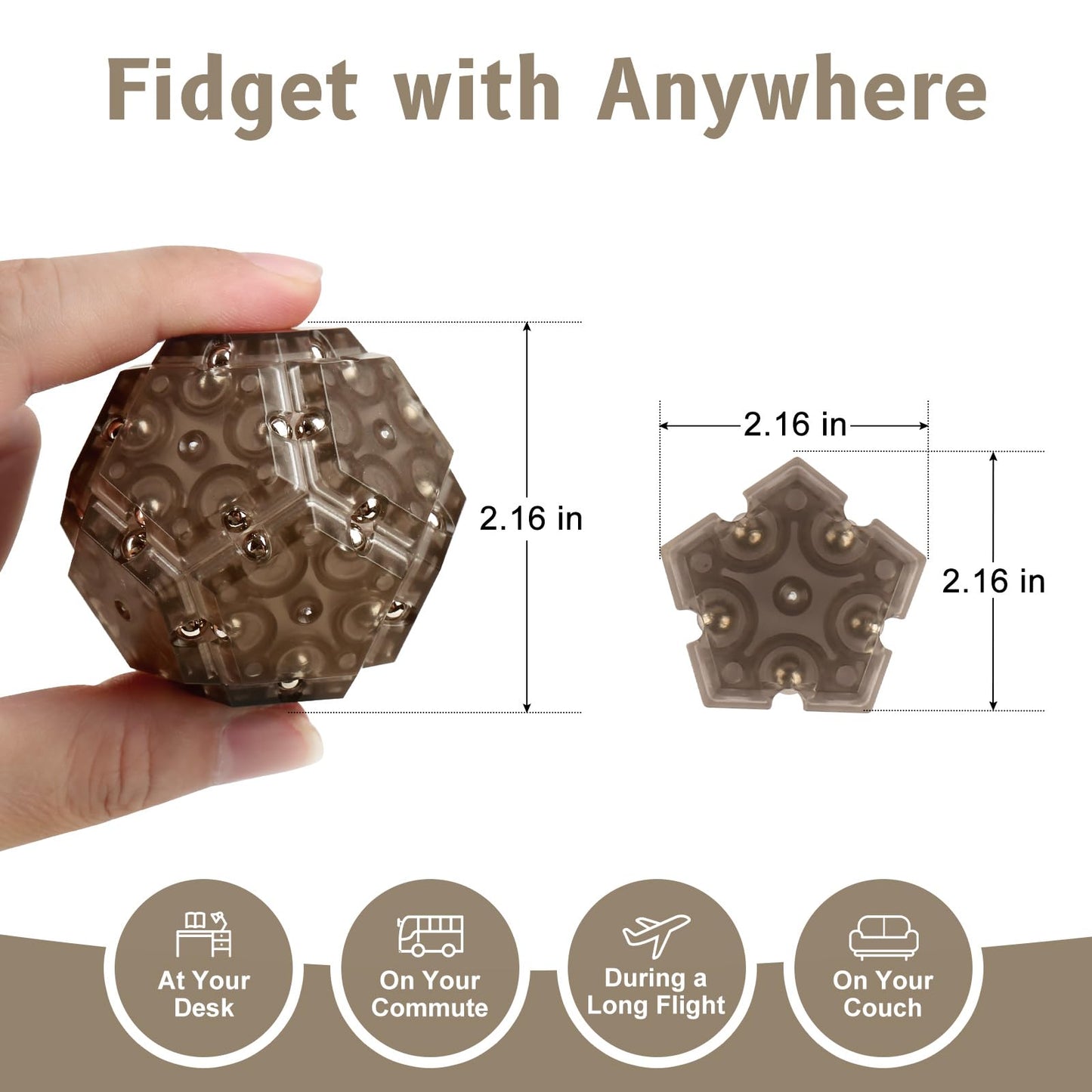Black Fidgets Toys For Adults,Fidget Toys Adults,Stocking Stuffers For Teens&Kids,Fidget Toys For Teenage For Kids,Gifts For Tee