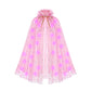 Hsctek Light Up Princess Cape, Pink Princess Dress Up Tulle Cape, Coloful Princess Outfit Costume Accessories Kids Toddlers Girls