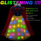 Kaisebile Light Up Princess Snow White Costume For Toddler Girls Dress Up - Led Light-Up Princess Snow White Dress With Accessor