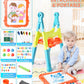 Lehoo Castle Easel For Kids, 4 In 1 Double Sided Kids Art Easel With Magnetic White Board & Chalk Board, Adjustable Standing Toddler Easel With Drawing & Writing Accessories - Gift For Boys And Girls