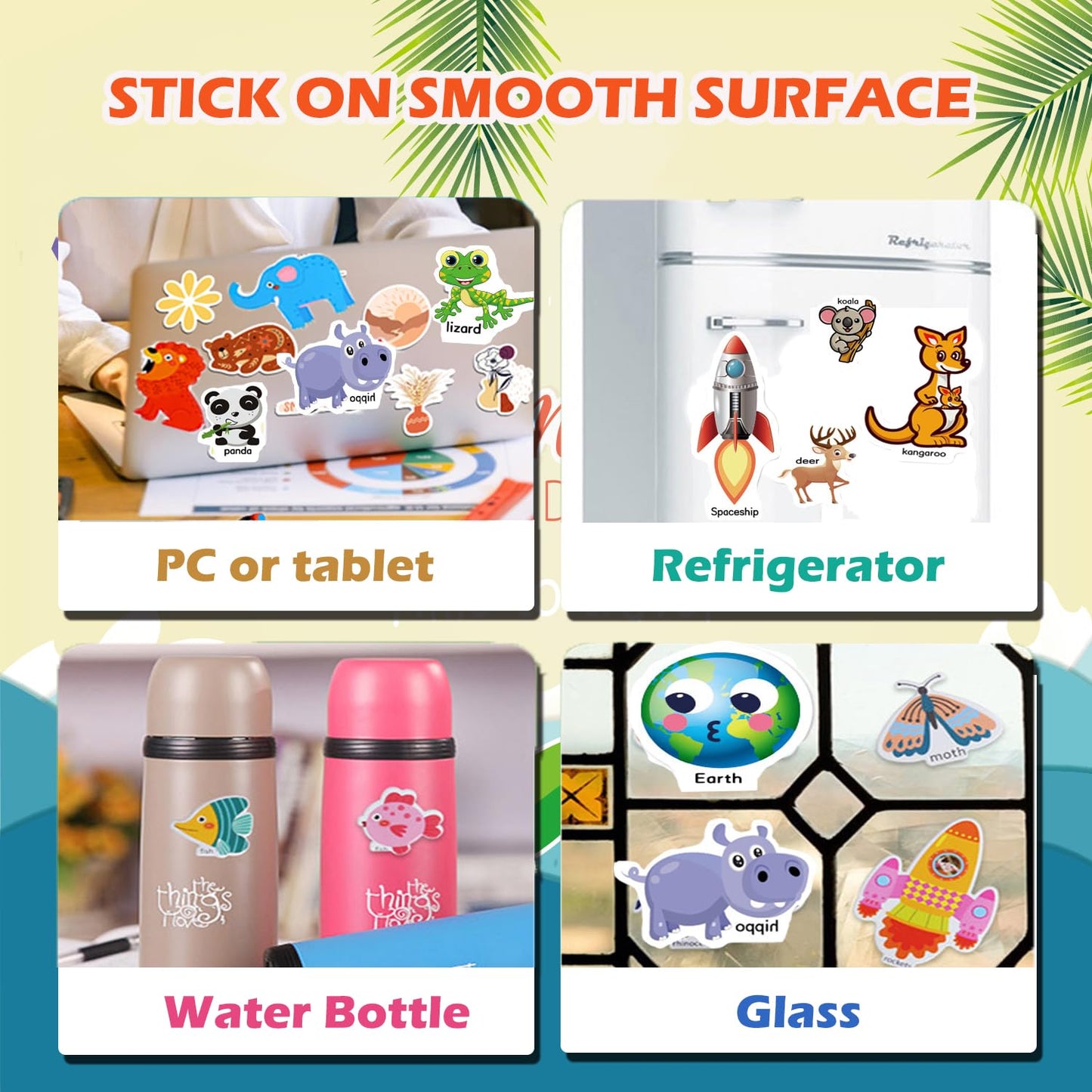 3 Pack Reusable Sticker Books For Toddlers 2-4 Years, Sticker Books For Kids 1-3, Birthday Easter Gifts For Kids Toddler Boys Girls Travel Toys (Animals+Space+Vehicles)