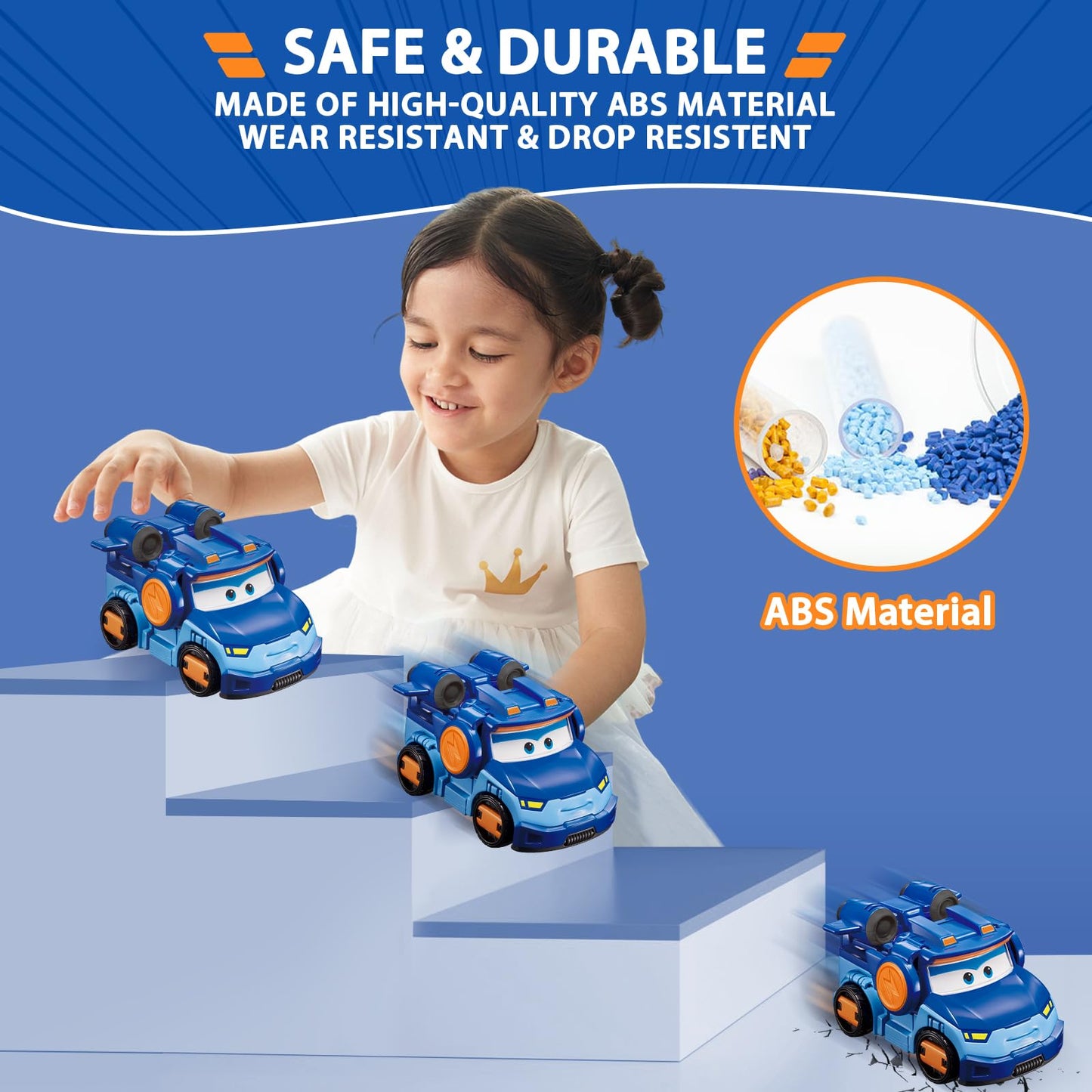 Super Wings Transformer Toys 5'' Action Figure Supercharged Tobot Leo, 3 In 1 Rescue Bots Transforming Airplane Car Robot Toys,