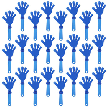 Zcysrlqin 24 Pcs Royal Blue Hand Clappers 7.5 Inch Clappers Noisemakers Noise Makers Party Favors Plastic Clapper Sporting Event