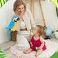 Jexine 3 Pcs Macaw Parrot Plush Toy Soft Stuffed Animal Toy Bird Stuffed Animal Blue Red Stuffed Parrot For Gifts Doll, 9.8 Inch