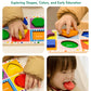 Boby Shapes Wooden Chunky Puzzle (10 Pcs) - Wooden Puzzles For Toddlers, Animal Puzzles For Kids Ages 2+