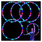 4Pack Led Hoops For Adults, 36In Fitness Equipment Weight Loss Auto Color Changing Strobe Glow Light Hooper Gift, 90Cm Hooper Ho