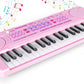 M SANMERSEN Kids Piano Keyboard, 37 Keys Music Keyboard Piano Toys with Microphone, Portable Dual Speaker Electronic Piano Keybo