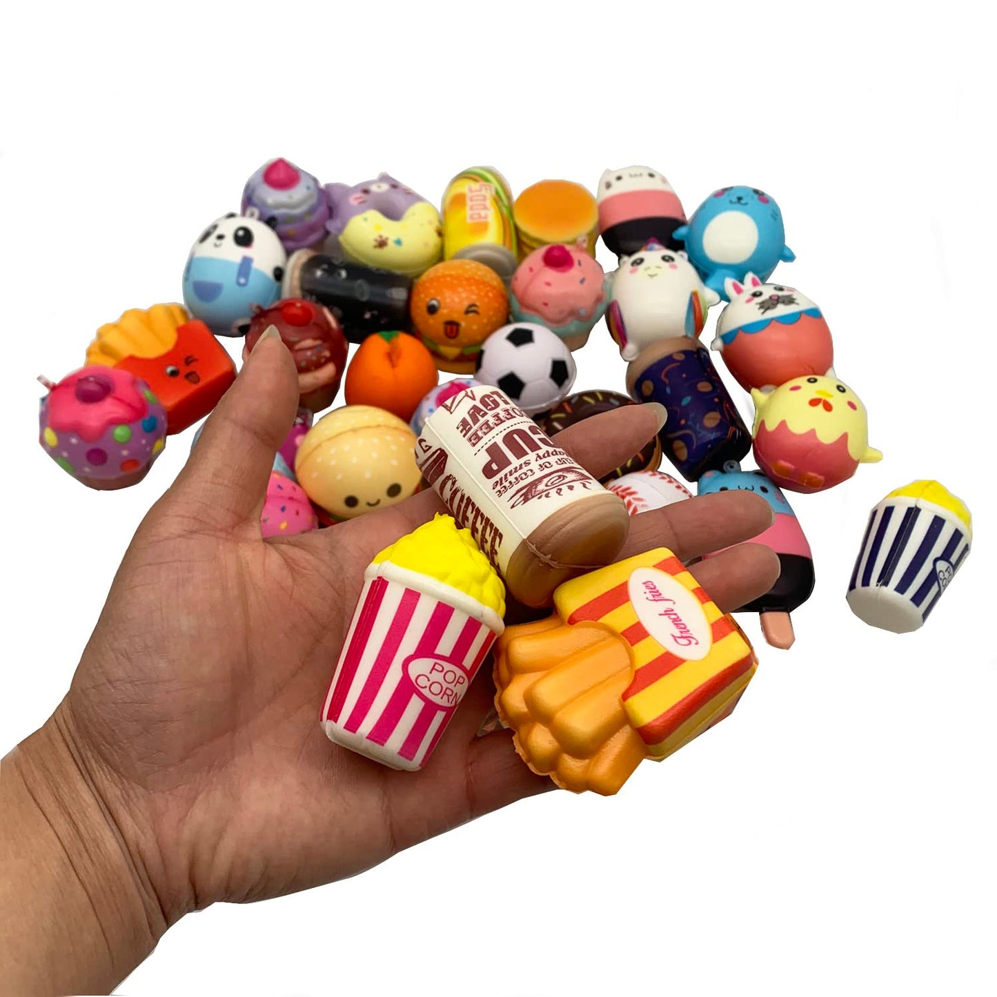 Aqueens 4 Jumbo Food Slow Rising Squishies Hamburger Bun Pizza Bread Kawaii Soft Toys Kid Squishy Squeeze Child Gift