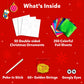 Skillmatics Christmas Ornaments Craft Kit - Mess-Free DIY Art for Kids, Multicolor, Medium, Ages 4+, Model SKILL1353FFCO