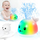 ?2025 Upgraded?Gigilli Baby Whale Bath Toy - Easy Charging, Bath Toys For Kids Ages 1-3, Light Up Bath Fountain Toy 6-12-18 Mont