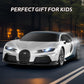 MIEBELY Remote Control Car - 1/24 Scale Fast Rc Race Car, Bugatti Chiron 3.7V 500 mAh Car Toys with Headlight, Racing Hobby Car