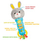 Bambiya Bunny Baby Teething Toy For 6 Months And Up - Baby Teether, Rattle & Musical Toy With Lights, Fun Sound Effects - Baby Toy Gift For Ages 6 Months And Up