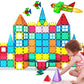 WOOANT Magnetic Tiles Building Blocks 100PCS Magnets Building Set Magnetic Blocks Montessori Toy Construction STEM Stacking Toys 3D Toy Gift for Kids 3+ Years Old Boys and Girls preschool Kindergarden