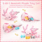 Aoriher 5 Pcs Axolotl Plush Set 24 Inch Mommy Axolotl Stuffed Animal With 4 Cute Plush Babies In Belly Soft Cuddly Plushie For Kids Sleeping Birthday Graduation Gift Party Favors(Pink)