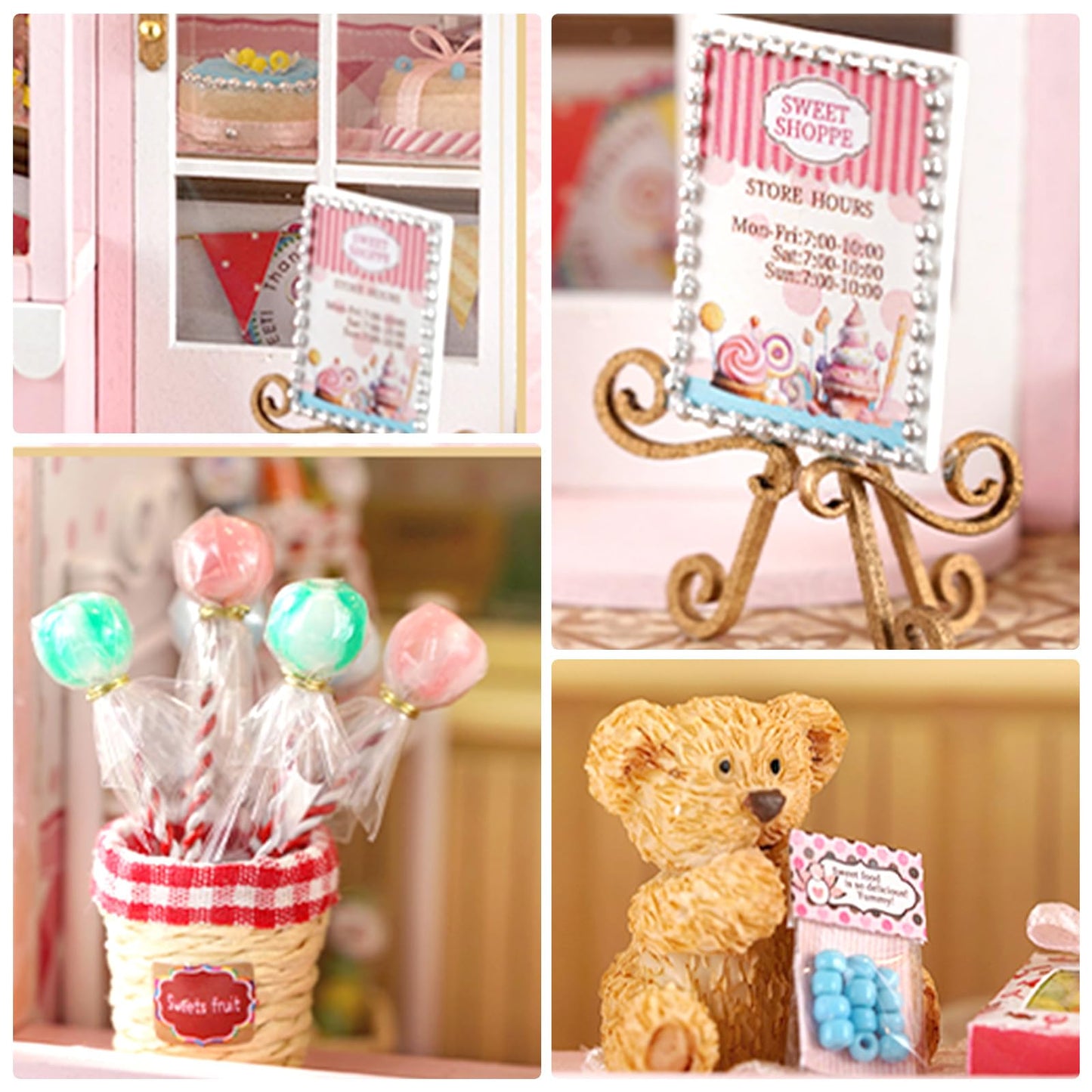 Foyucool DIY Miniature House Kit  Dollhouse Kit with Furnitures  Mini House Making Kit for for mature-themed to Building  Home Decorations Birthday Gifts for Family and Friends  Sweet House