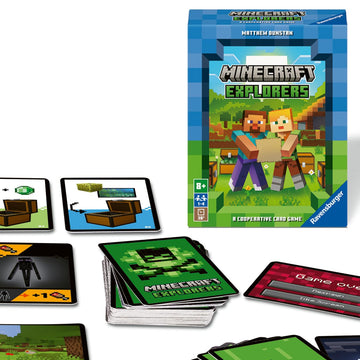 Ravensburger 21580 Minecraft Explorers - Cooperative Card Game For 2-4 People Ages 8 And Up