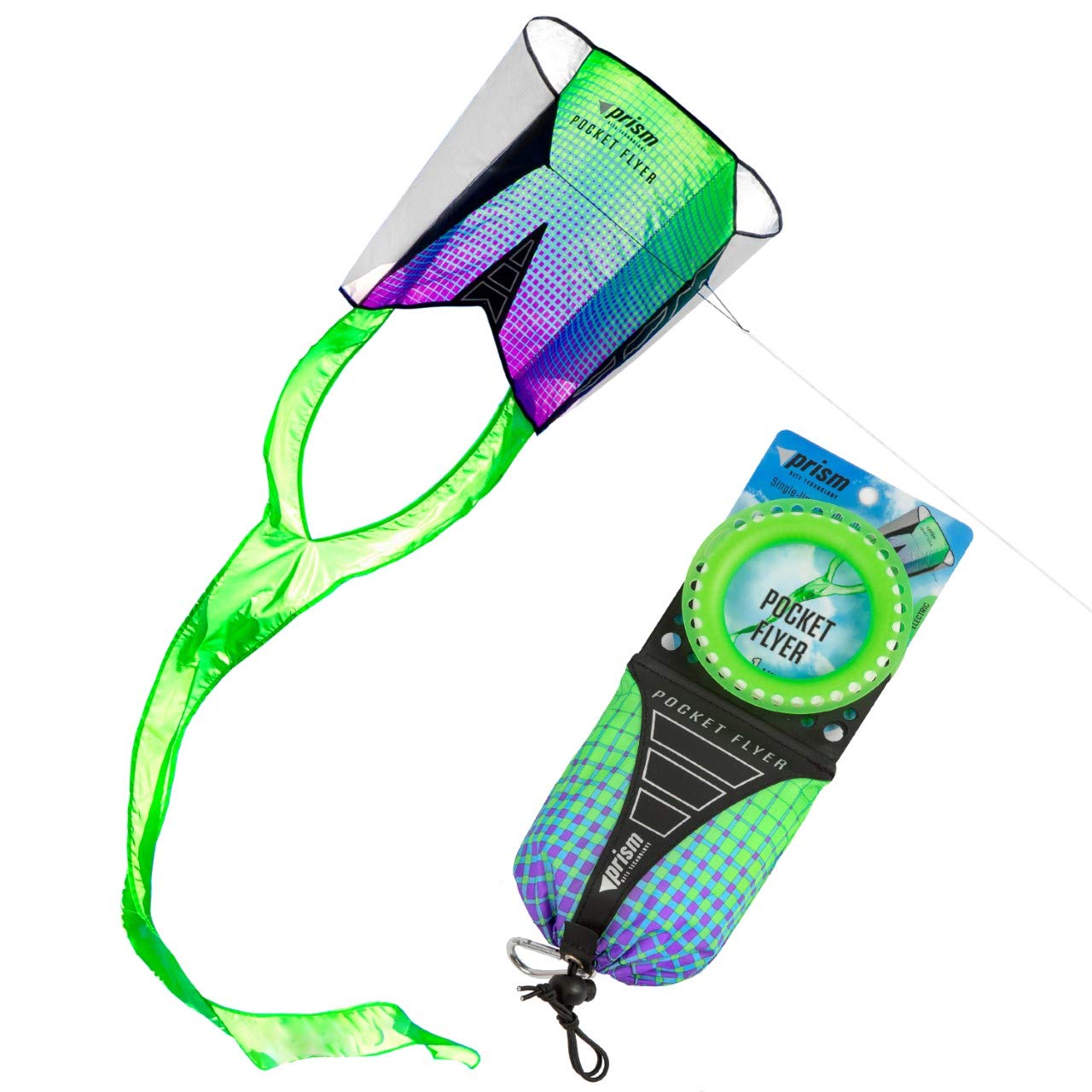 Pocket Flyer Single Line Kite Electric - Ready For Flight Wherever Adventure Takes You