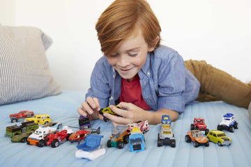Matchbox Toy Cars or Trucks 20-Pack, Variety Set of 20 Die-Cast 1:64 Scale Cars, Buses, Fire, Construction or Police Vehicles (S