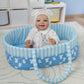 Babeside Reborn Baby Doll Bassinet For 17-22 Inch Dolls, Cute Bear Patterns Baby Doll Accessories Soft Foldable Babydoll Crib Be