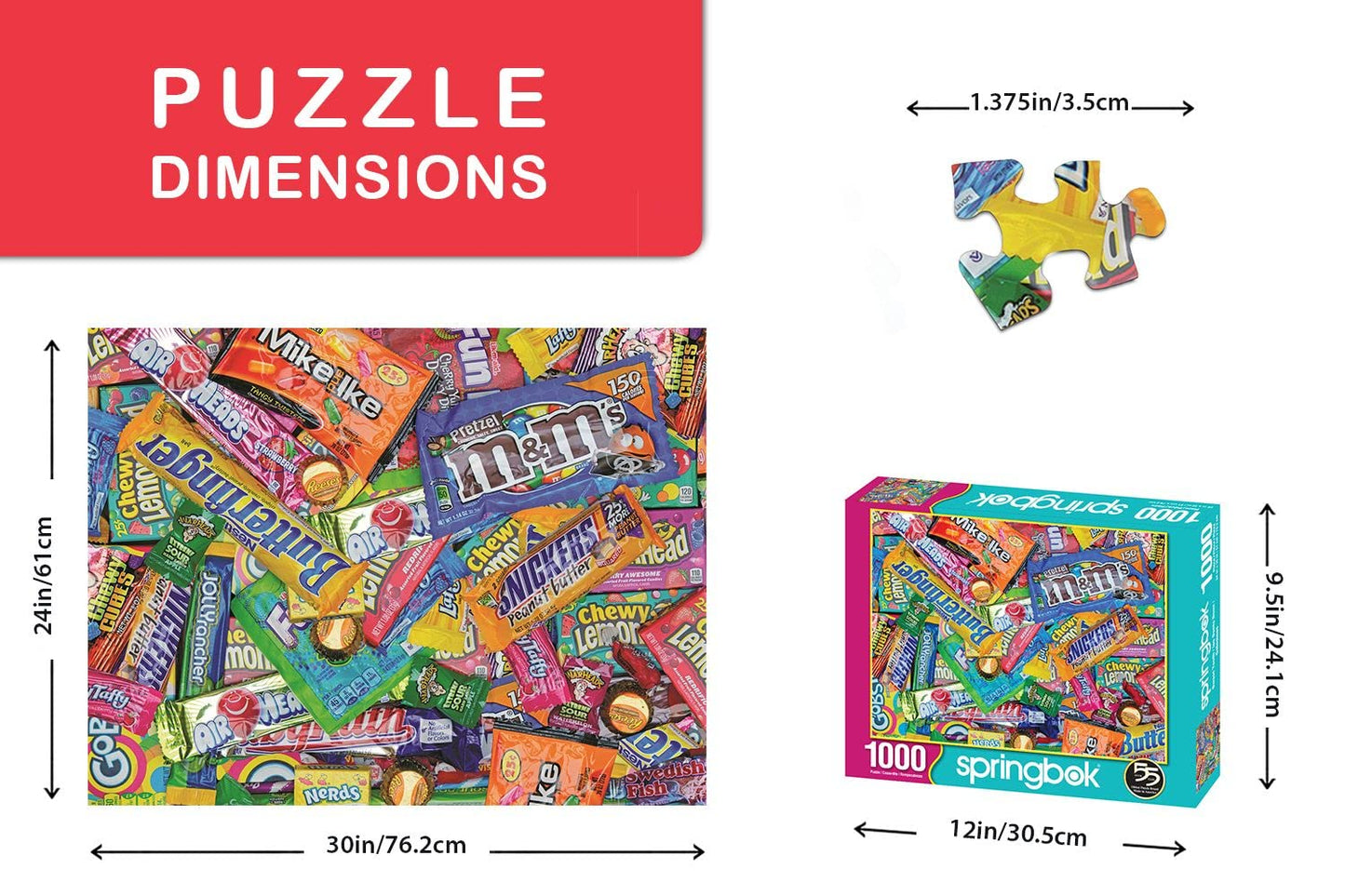 Springbok'S 1000 Piece Jigsaw Puzzle Sweet Tooth - Made In Usa