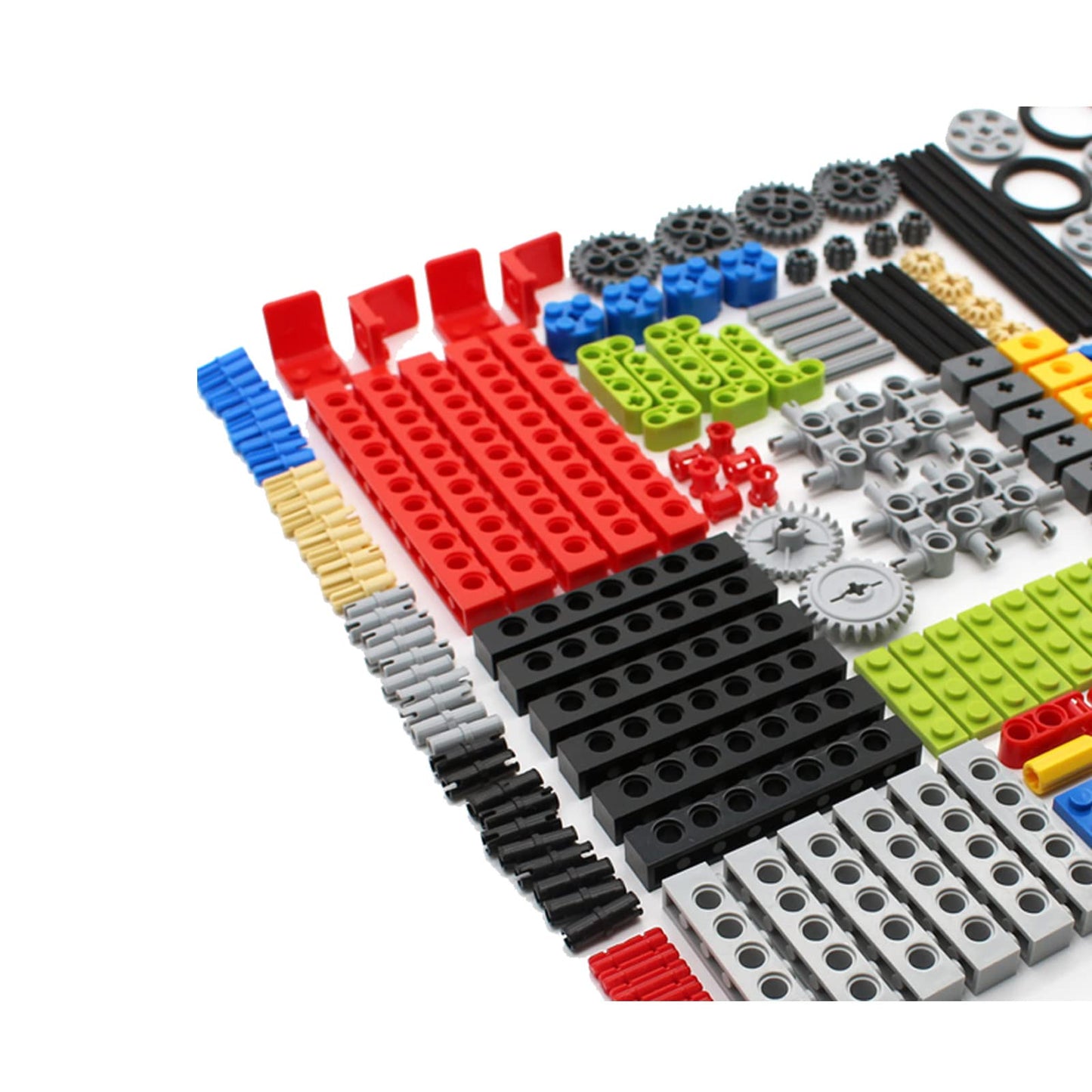 Konhaovf 182Pcs Gear And Axle Set For Technic Parts Compatible With Major Brand Technic Parts, Diy Gears Assortment Pack(Liftarm