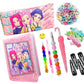 Krisus Kpopp Deemonn Hunterr Cute Girls Stationery Gift Combo Set  Cartoon Pencil Pouch, Rainbow Pens, Hair Bands & Clips | Kid