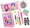 Krisus Kpopp Deemonn Hunterr Cute Girls Stationery Gift Combo Set  Cartoon Pencil Pouch, Rainbow Pens, Hair Bands & Clips | Kid