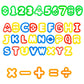 Rimobul Alphabet & Numbers Dough Cutter Kit,1.5'- 2',Set Of 41