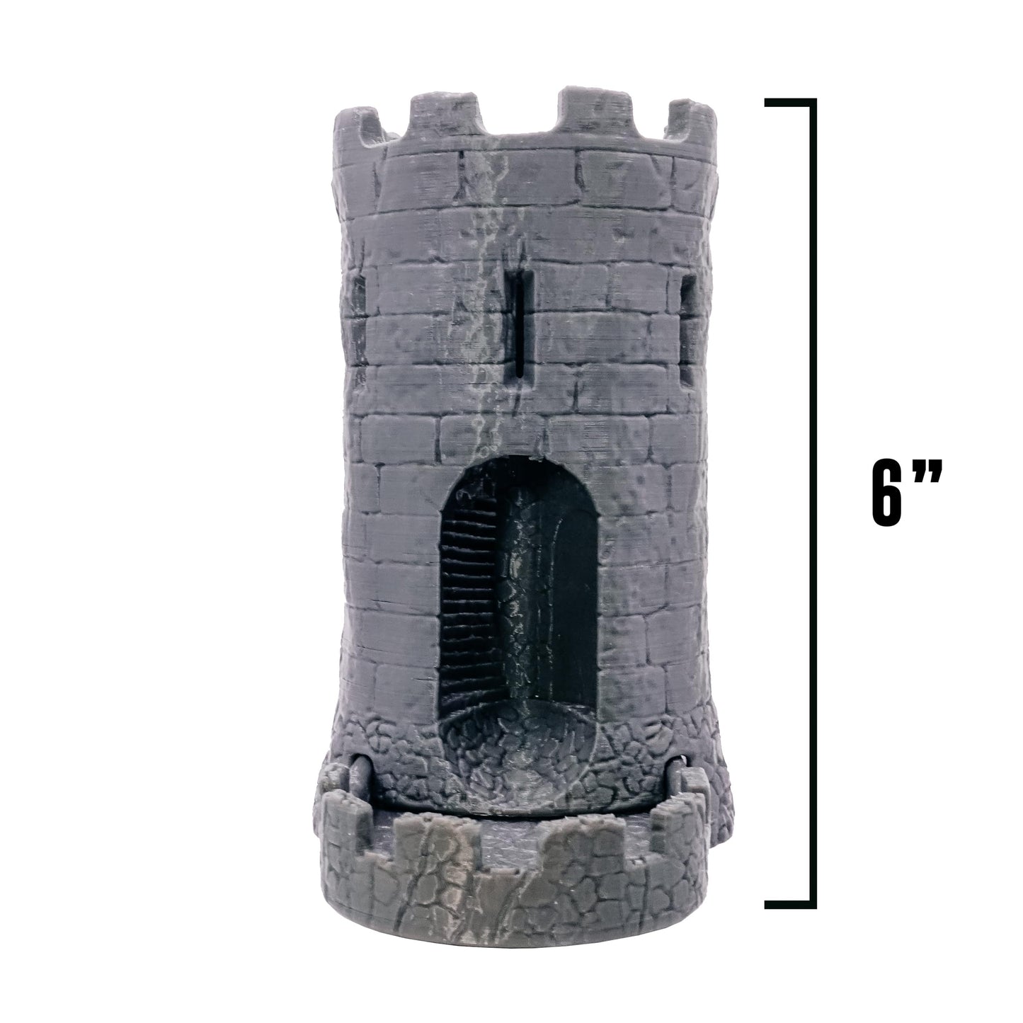 STAHLHAMMERS Dice Tower & Tray for Rolling and Randomizing Dice for DND, Pathfinder, and Other D&D RPG Roleplaying Games with St