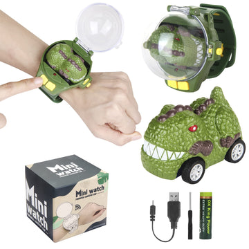2023 Remote Control Car Watch Toys with LED Light,2.4 GHz Mini Racing Cars Wrist Toy for Kids Adults,RC Small Car Interactive Ou