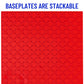 Strictly Briks 12 Pack Classic Stackable Baseplates 6x6, for Building Bricks, 20x20 Studs Plates Mats 100% Compatible with All M