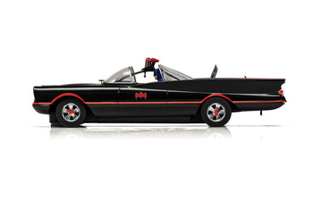 Scalextric Batmobile From 1960'S Batman Television Series 1:32 Slot Race Car C4175, Black & Orange