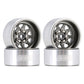 Injora 1.0 Beadlock Wheel Stamped Steel Beadlock Deep Dish 1.0  Wheels For 1/18 Trx4M Axial Ax24 Scx24 Gladiator Deadbolt Bronco