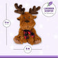 Warm Pals - Rory Reindeer - 1.5Lbs - Cozy Microwavable Lavender Scented Plush Toys - Heated Stuffed Animal - Heatable Coolable Bedtime Comfort Plushie