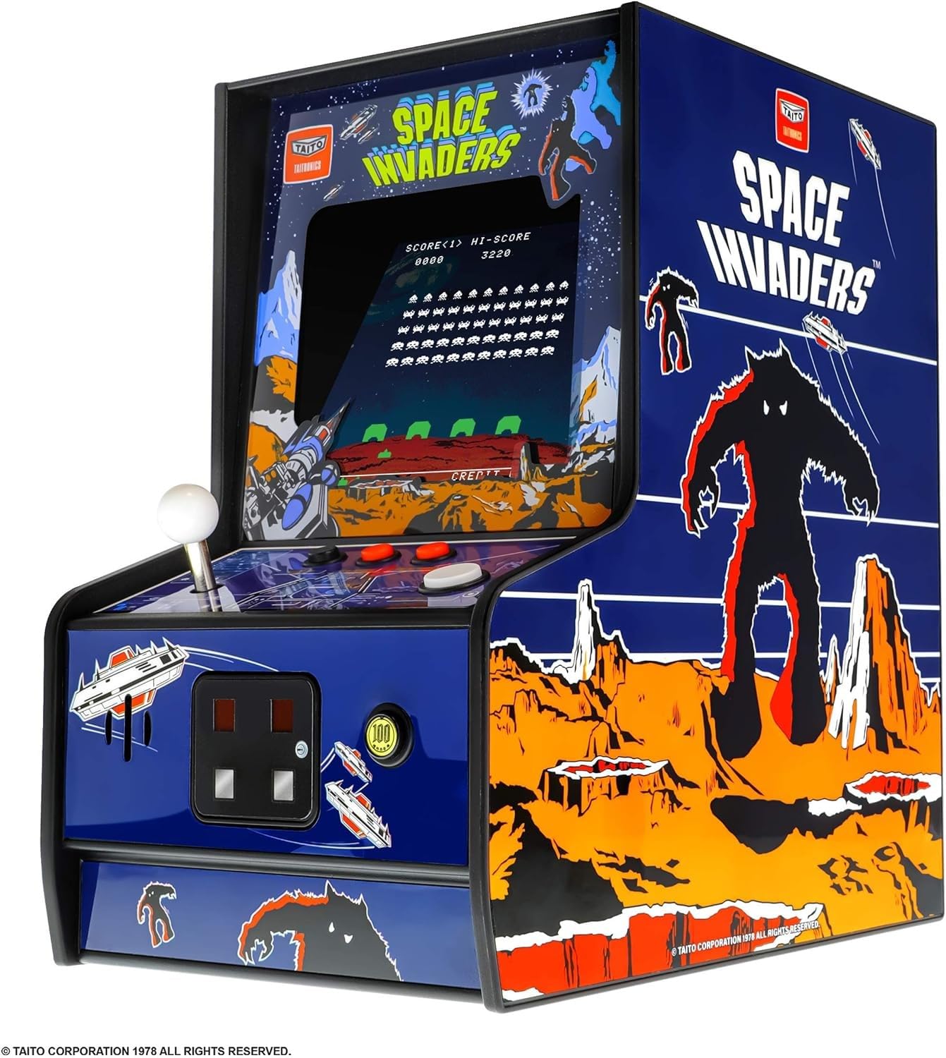 My Arcade Space Invaders Micro Player: Mini Arcade Machine Video Game  Fully Playable  6.75 Collectible enhanced Edition