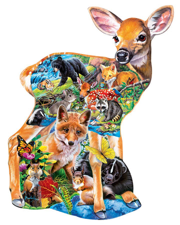 Fawn Friends 100 Pc Shaped