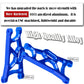 ARRCat Suspension A-Arms & Tie Bar Upgrade Parts for 1/10 Slash 2WD VXL,4PCS Aluminum Alloy Front & Rear Suspension A-Arms & Tie
