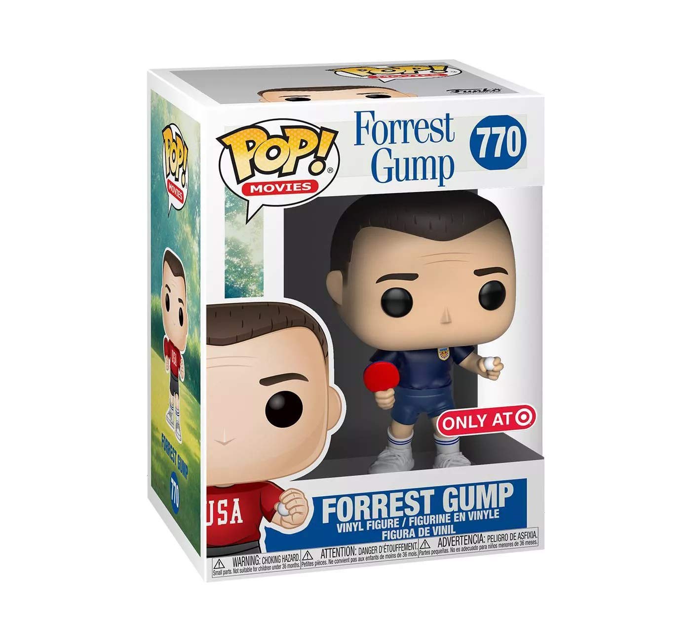 Funko POP Movies Forrest Gump #770 Limited Edition Vinyl Figure - Blue Outfit with Ping Pong Paddle & Chocolates