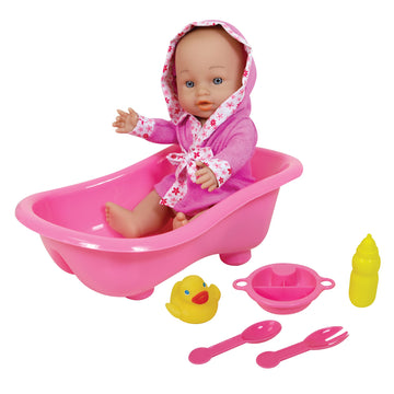 Lissi Doll Baby with Bathtub, Pink