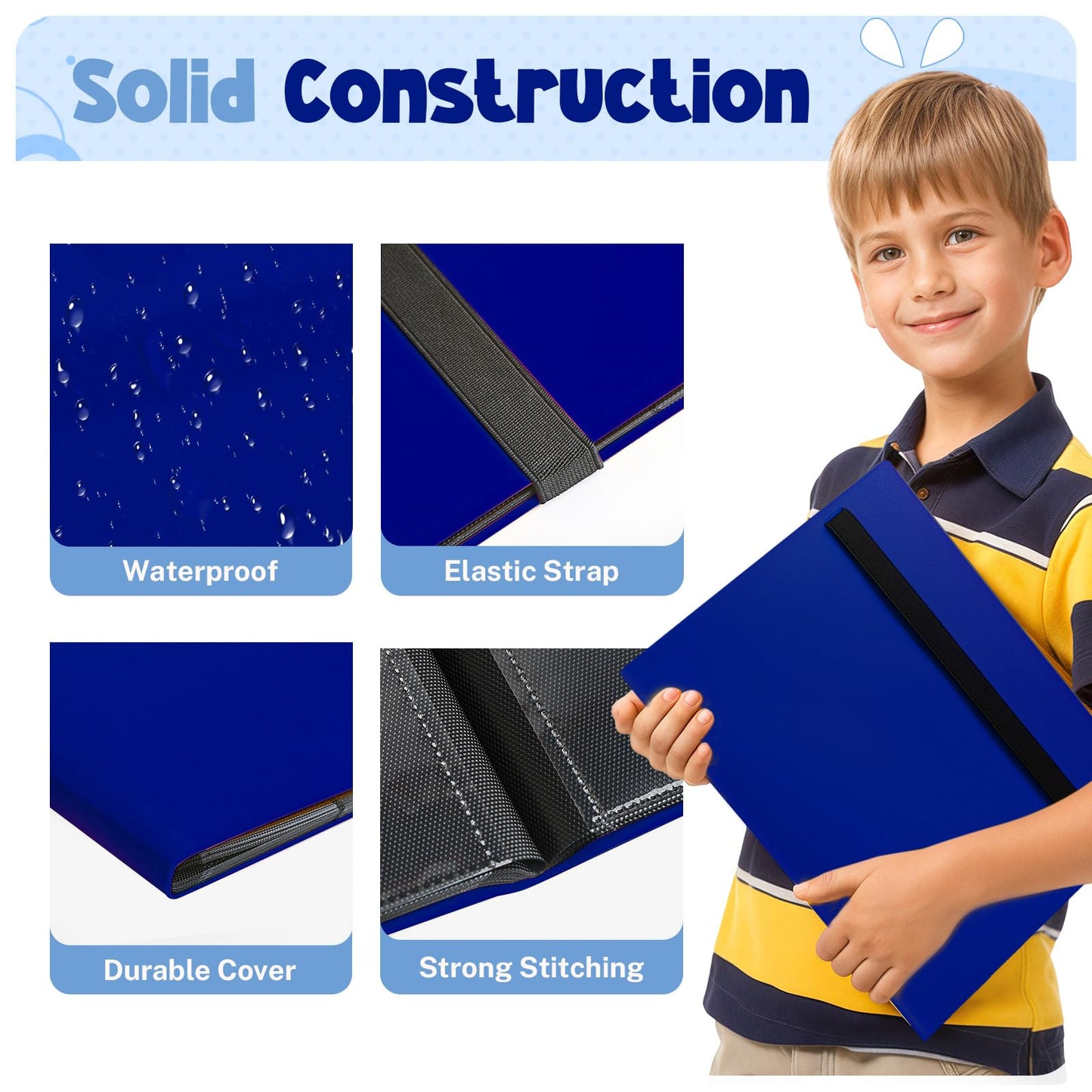 Card Binder  9 Pocket Trading Card Album Folder 20 Pages  360 Card Capacity Sports Card Binder  enhanced Card Binders Compatible with MTG  TCG  Baseball Cards (Cobalt)