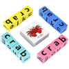 Dragonflydreams Wooden Blocks Spelling Game, Wooden Alphabet Puzzles Blocks, Matching Letter Game Kids Toys Alphabet Spelling Game Toys Montessori Learning Toy Early, Learning Toys For Kids Ages
