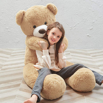 Maogolan Big Teddy Bear 55 Inches Giant Bear Stuffed Animals Large Plushies Life Size Teddy For Children Adults