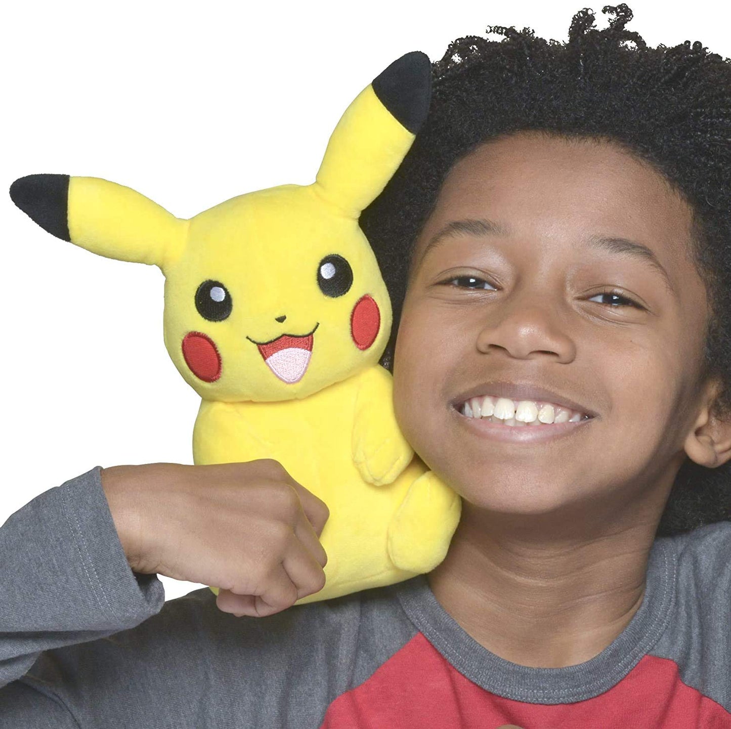 Pokemon 8-Inch Pikachu Plush Toy - Ultra-Soft, Adorable Yellow Polyester Stuffed Animal, Model 95231, Perfect for Play & Display