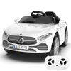 12V Kids Ride On Car With 2.4G Remote Control,Battery Powered Electric Car Ride On Vehicle Double Doors, 5 Point Safety Belt,Led Light (Sc-White)