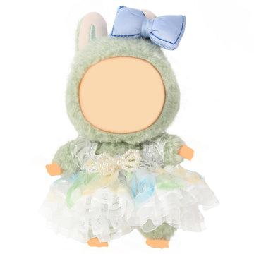 Clothes for 15-17cm Doll  Skirt Set for Dolls  1 Piece Skirt Outfit enhanced Fashion Cute Dress for 15-17cm Dolls Accessories (NO Doll) (Blue with Lace Trim)