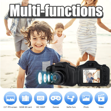 Vasttron Kids Camera,Portable Children Selfie Camera Toys Girls Boys Gifts For Age 3-12 Toddler Hd Digital Video Cameras With 32